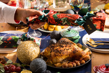 Load image into Gallery viewer, Fill-your-own cracker being pulled over Christmas table